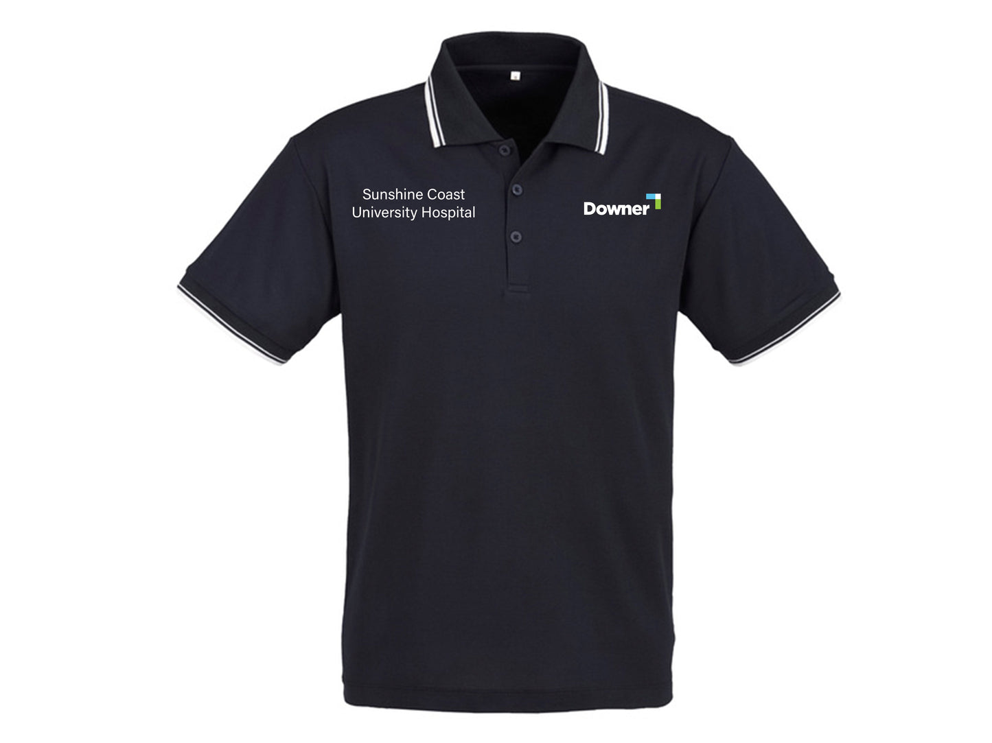 CAMBRIDGE MENS POLO  - NAVY-WHITE-WHITE