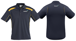 UNITED POLO MENS - NAVY/GOLD