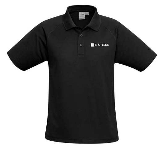 Sprint Mens BizCool Pol - BLACK