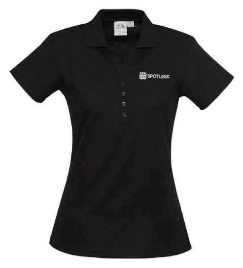 Crew Ladies Polo        - BLACK