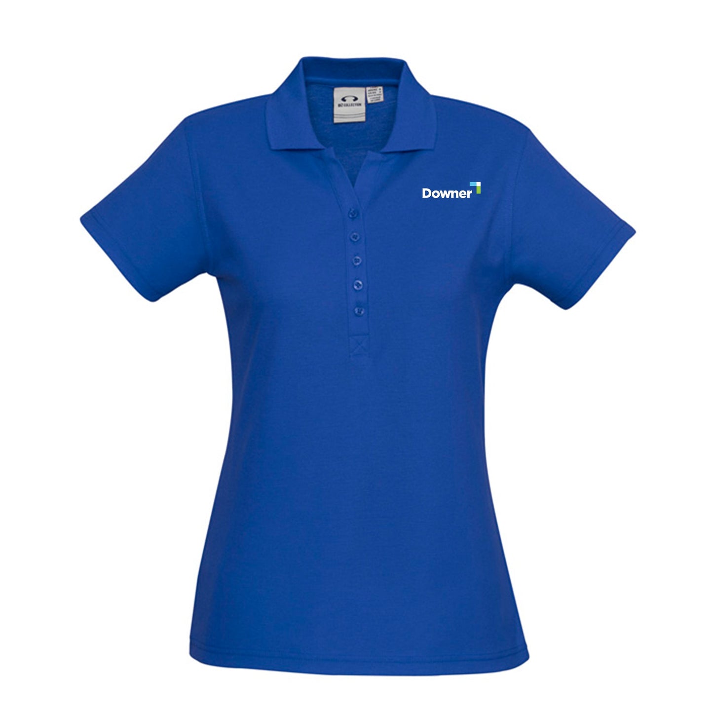 Ladies Short Sleeve Crew Polo - ROYAL
