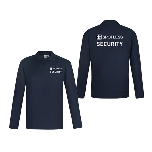 Mens L/S Crew Polo - NAVY