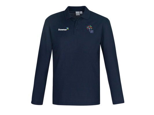 L/S CREW POLO - NAVY