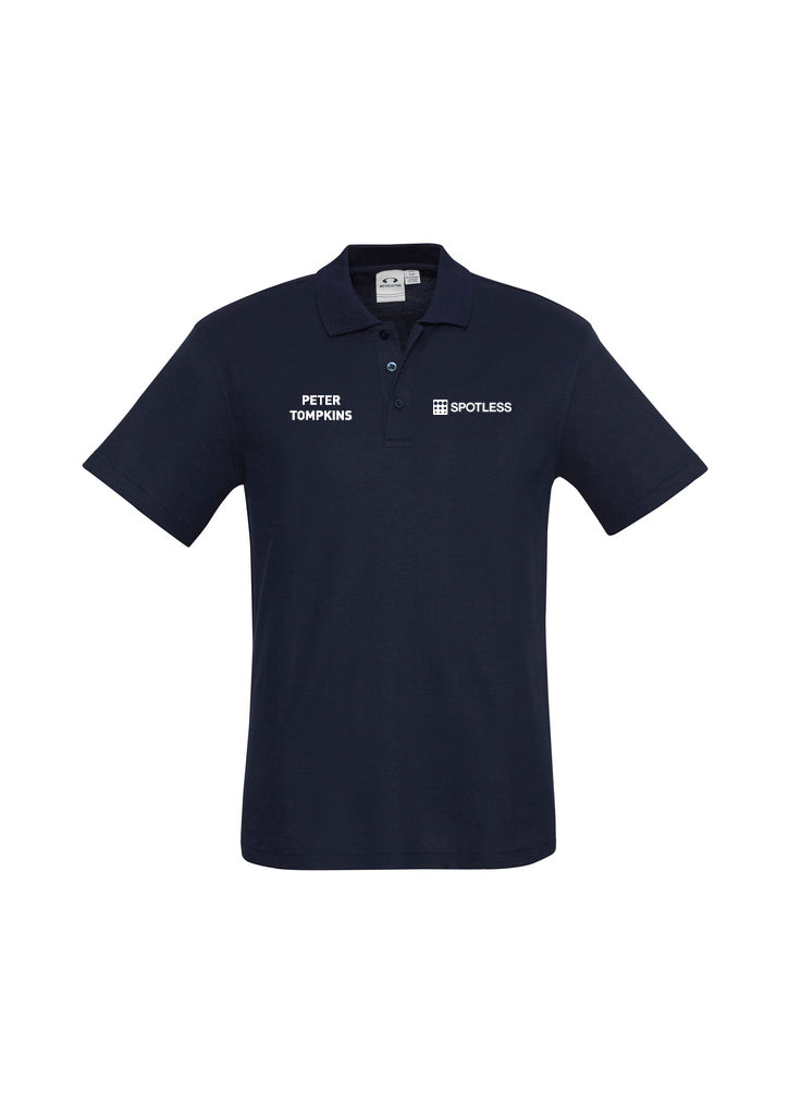 Personalised Crew Mens Polo - Navy