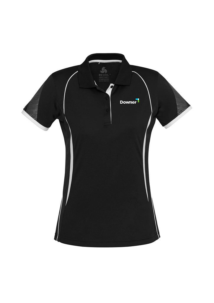 Razor Ladies Polo              - BLACK-WHITE