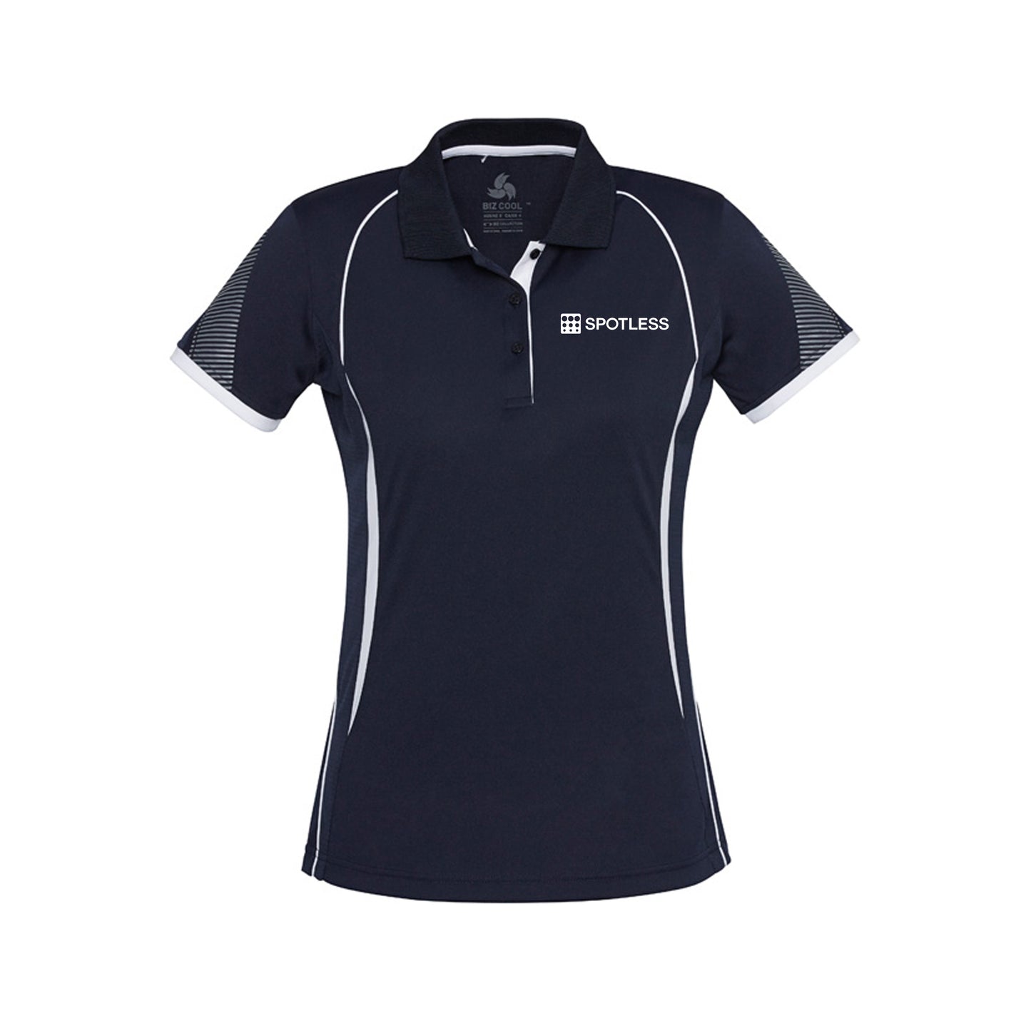 Razor Ladies Polo              - NAVY/WHITE