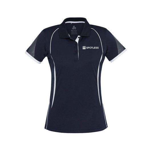 Razor Ladies Polo              - NAVY/WHITE