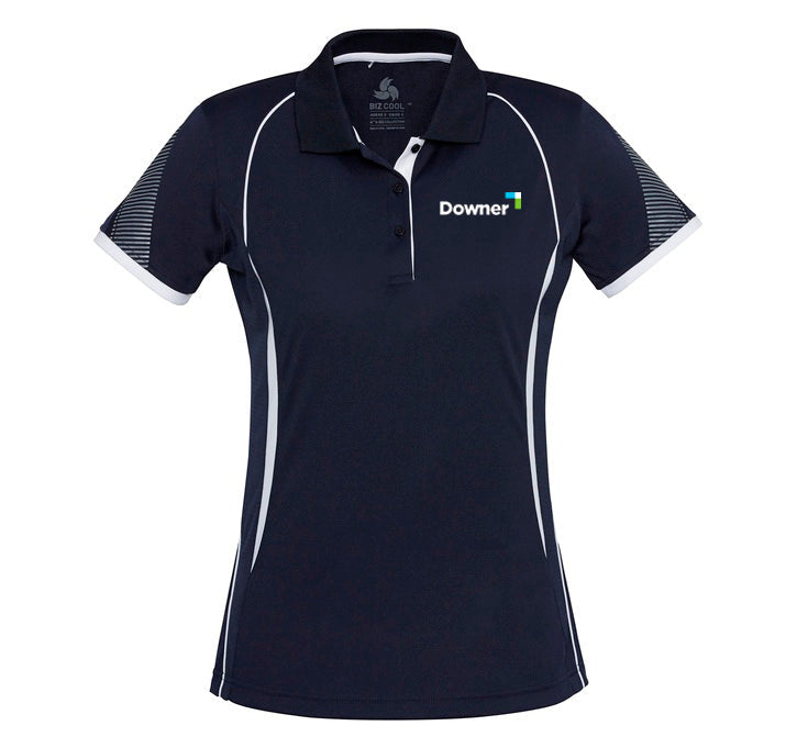 Razor Ladies Polo              - NAVY-WHITE
