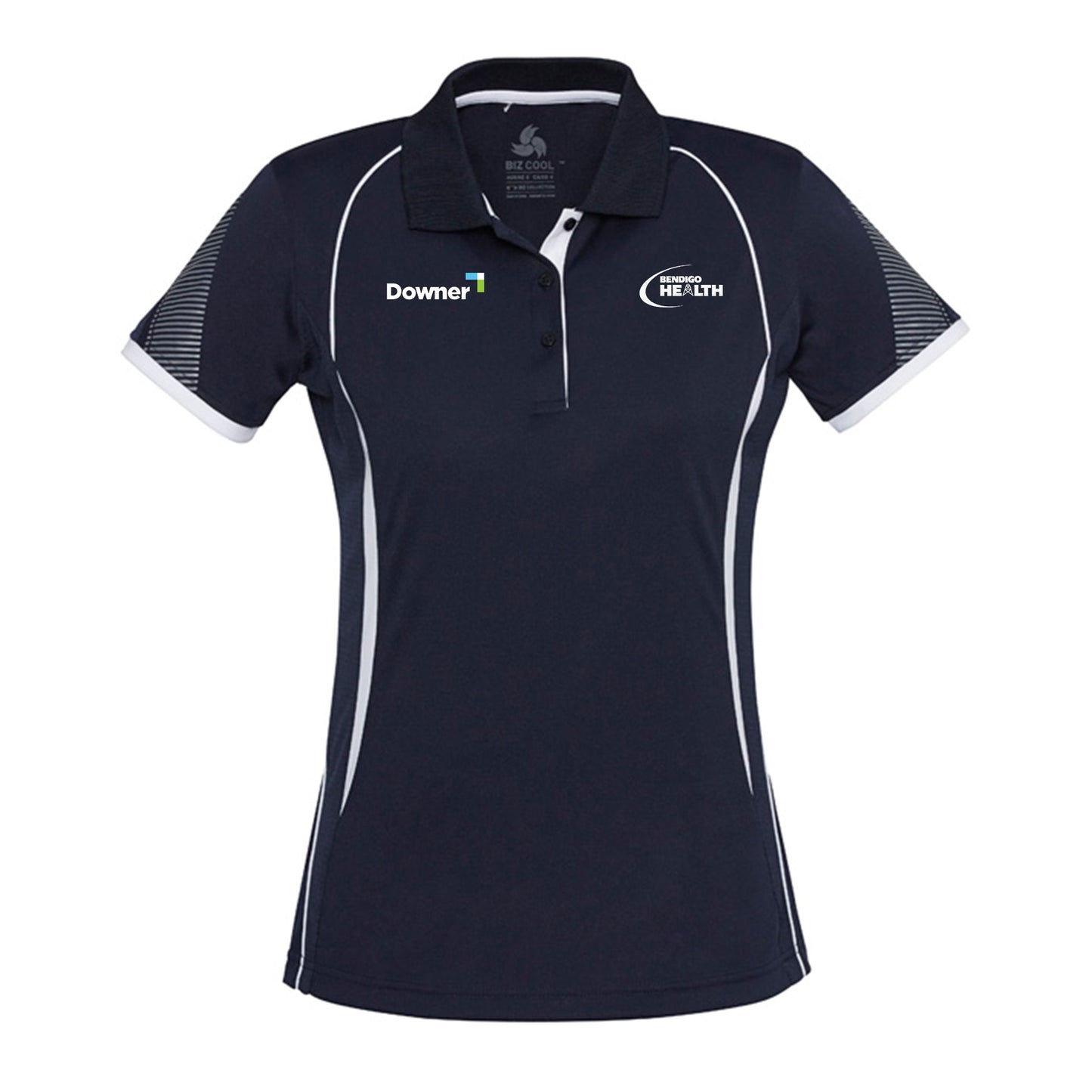 Razor Ladies Polo       - NAVY-WHITE