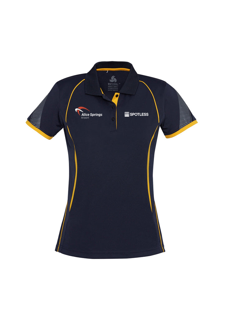 Razor Ladies Polo              - Navy-Gold