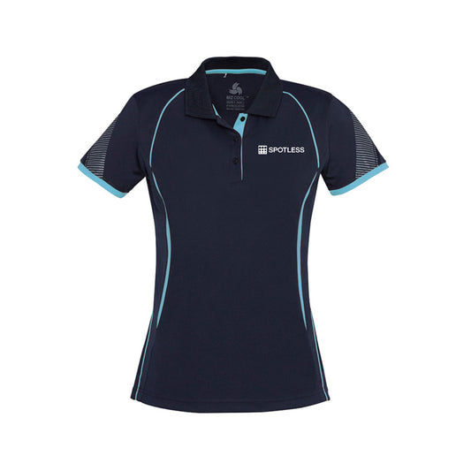 Razor Ladies Polo              - Navy-Sky