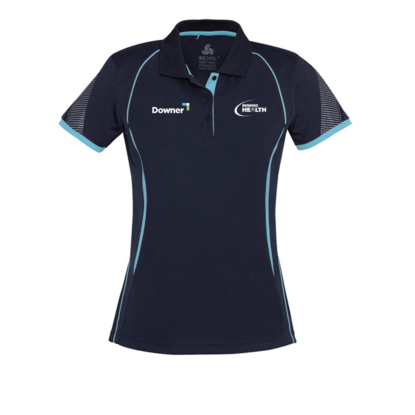Razor Ladies Polo       - Navy-Sky