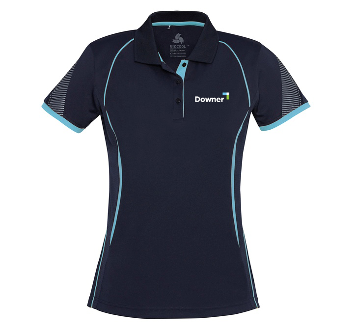 Razor Ladies Polo - Navy-Sky