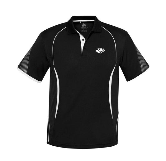 Razor Mens Polo                - BLACK-WHITE