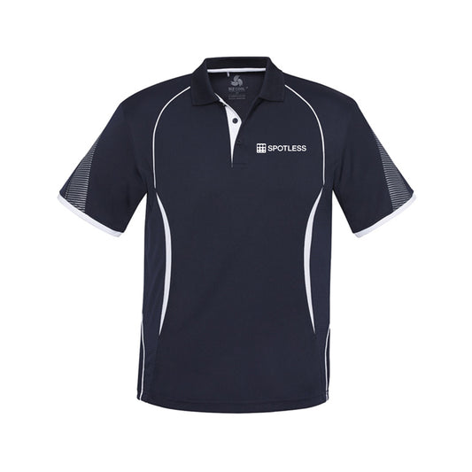 Razor Mens Polo                - NAVY/WHITE