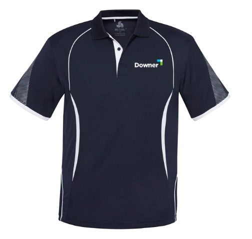 Razor Mens Polo                - NAVY-WHITE