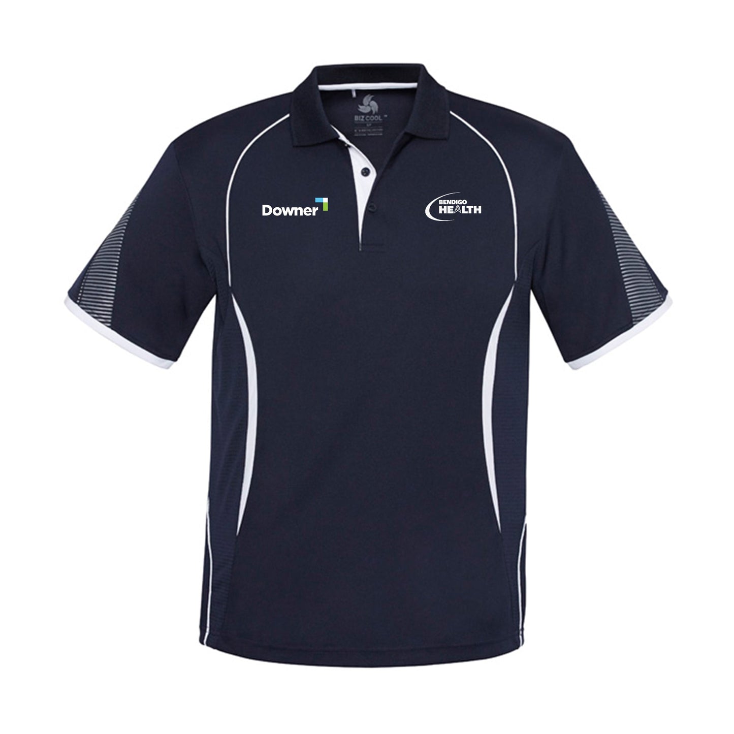 Razor Mens Polo         - NAVY-WHITE