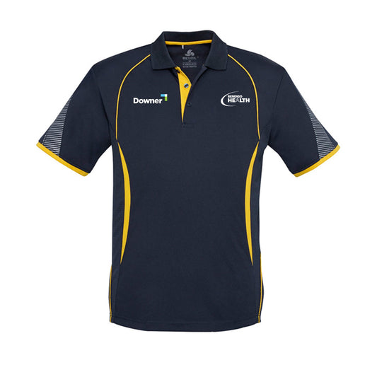 Razor Mens Polo         - Navy-Gold