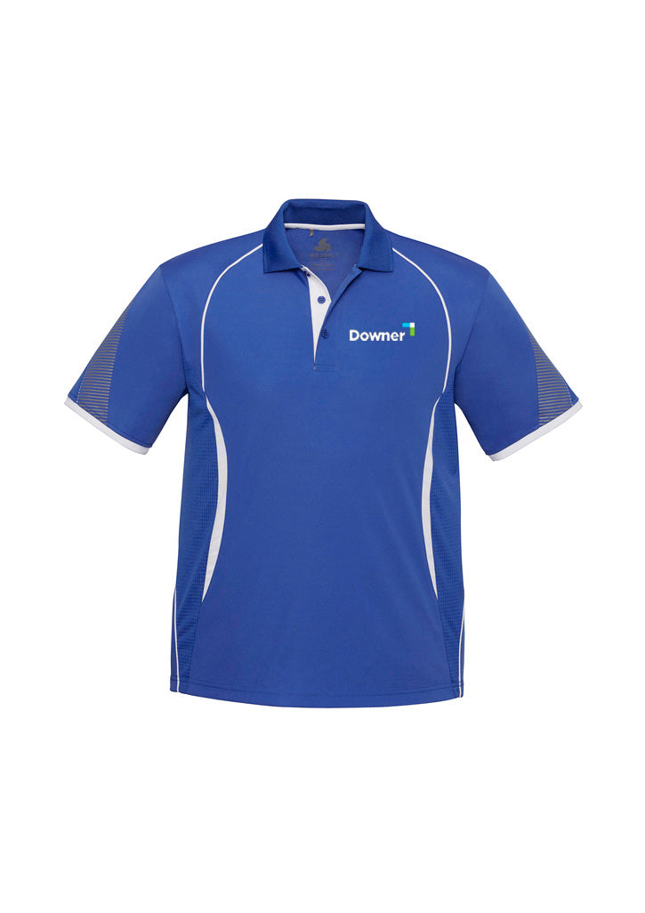 Razor Mens Polo         - Royal-White