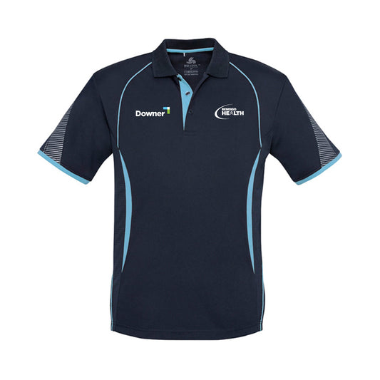 Razor Mens Polo         - Navy-Sky