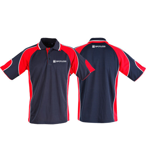 Alliance Mens S-S Polo   - NAVY-RED