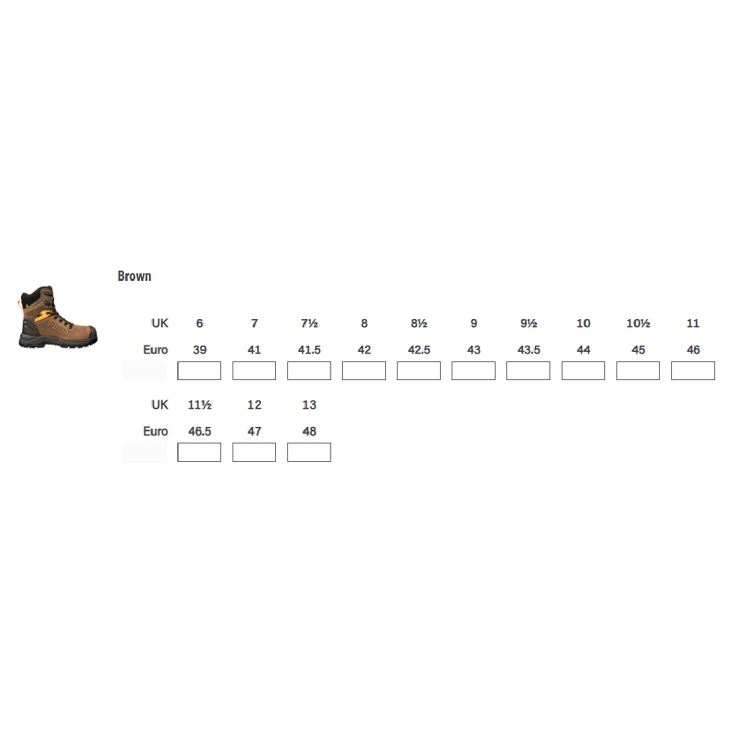Puma Iron HD 8" Boot - BROWN