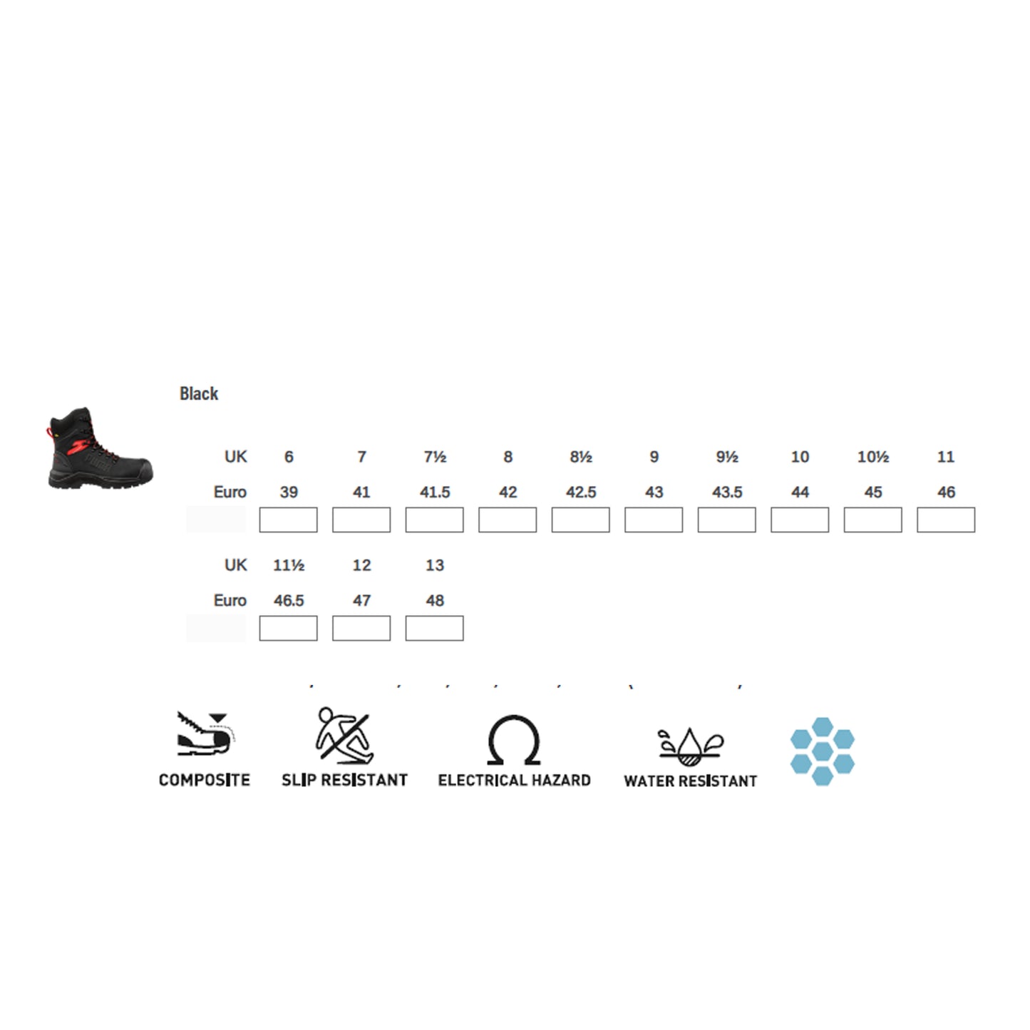 Puma Iron HD 8" Boot - BLACK