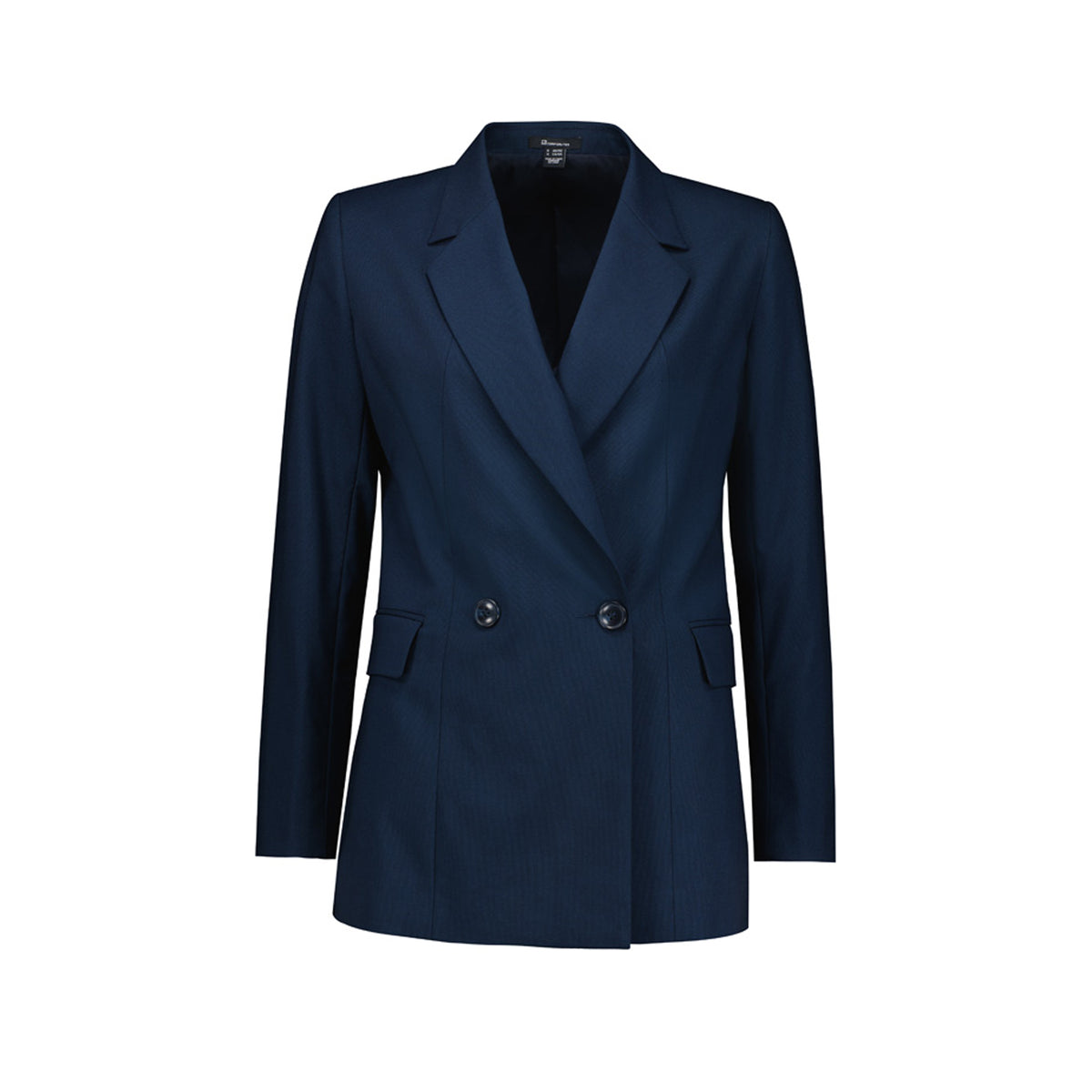 Renew Womens Double Breasted Longline Jacket - NAVY DUSK