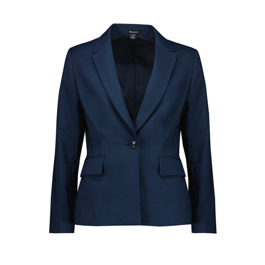 Renew Womens Single Button Mid Length Jacket - NAVY DUSK