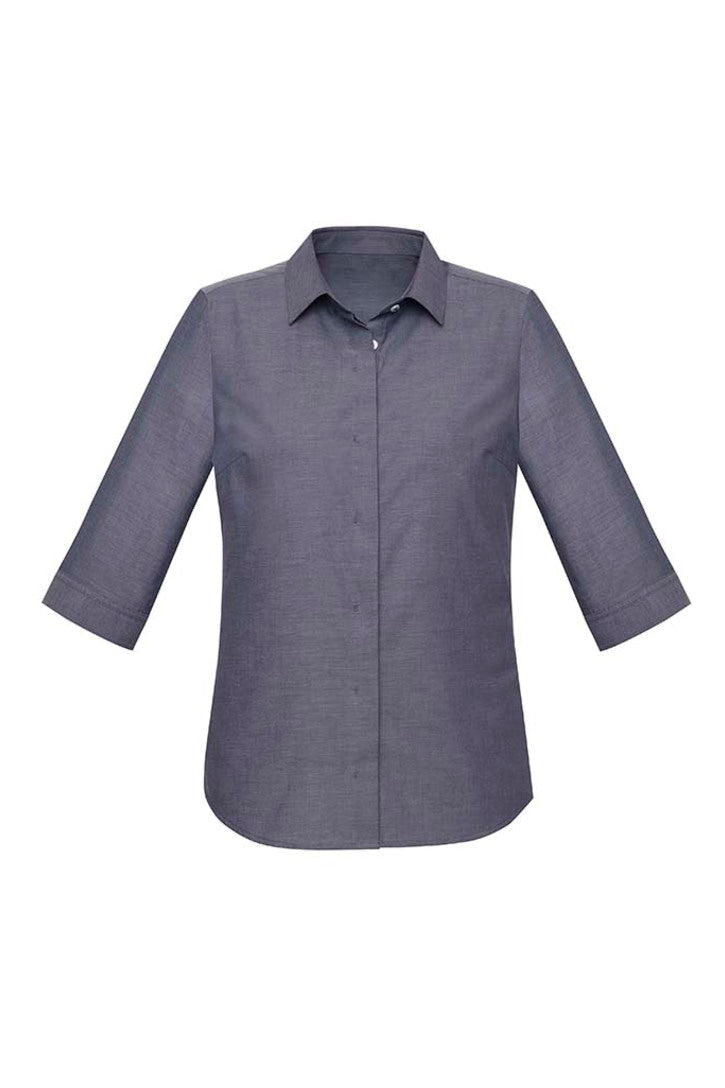 CHARLIE L 3-4S Shirt           - NAVY