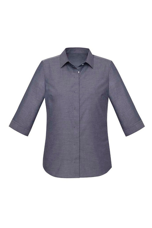 CHARLIE L 3-4S Shirt           - NAVY