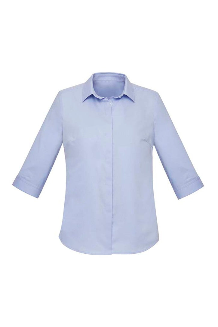 CHARLIE L 3-4S Shirt           - BLUE