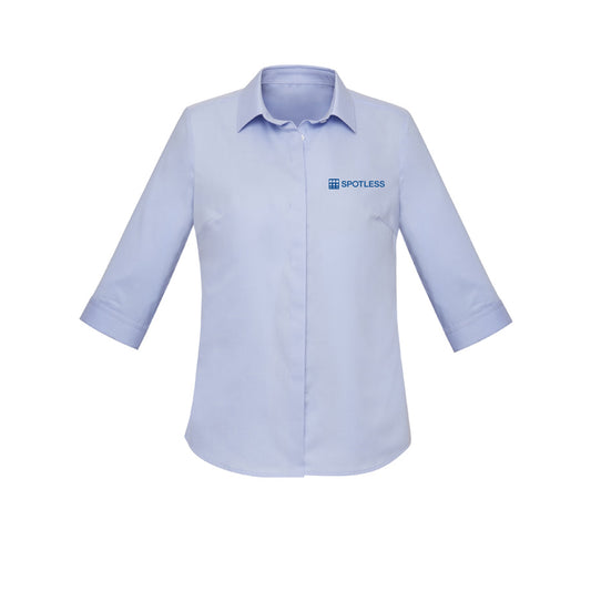 CHARLIE L 3-4S Shirt           - BLUE