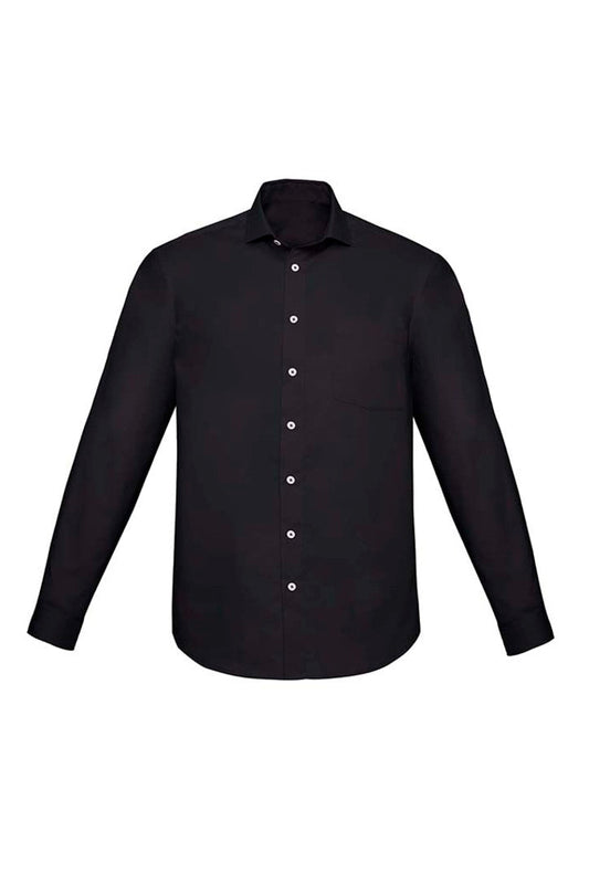 CHARLIE M ClassicFit L-S Shirt - BLACK