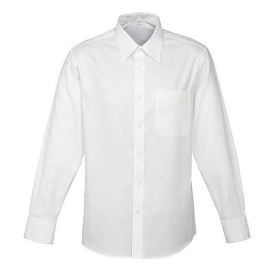 Luxe Mens L-S Shirt  - WHITE