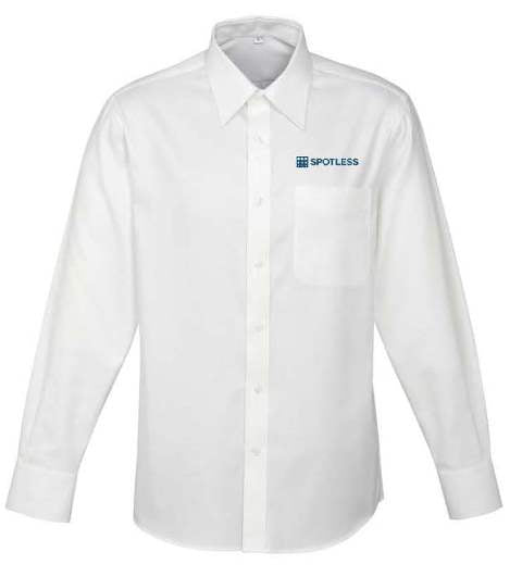 Luxe Mens LS Shirt - WHITE