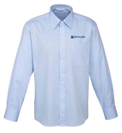 Luxe Mens LS Shirt - BLUE