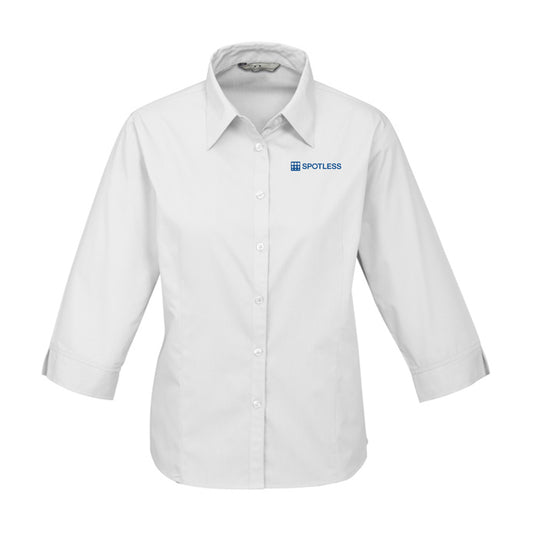 Womens Base 3/4 Sleeve Shirt - WHITE