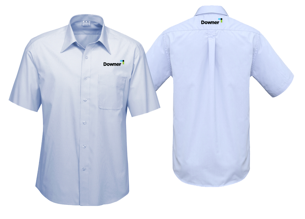 Mens Ambassador Short Sleeve Shirt - BLUE