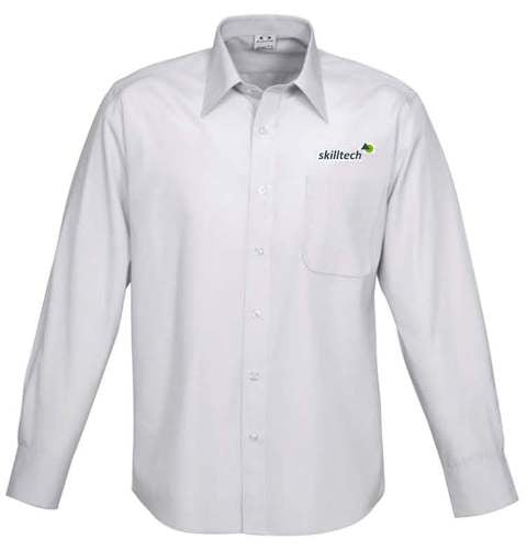 Men's L-S Ambassador Sh - Silver Grey