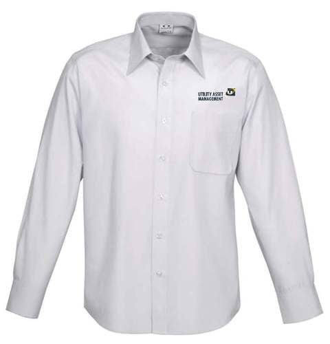 Men's L-S Ambassador Sh - Silver Grey