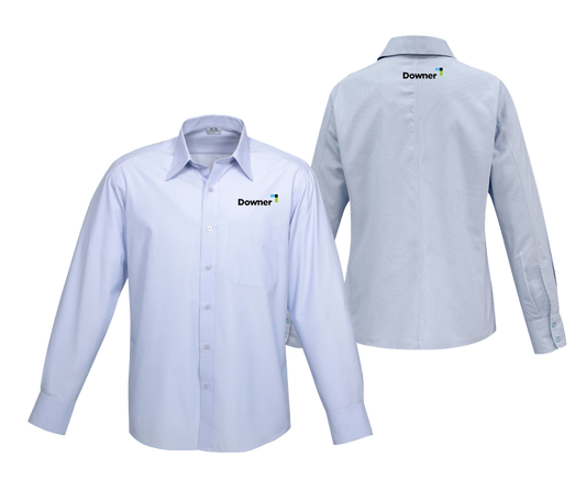Mens Ambassador Long Sleeve Shirt - BLUE