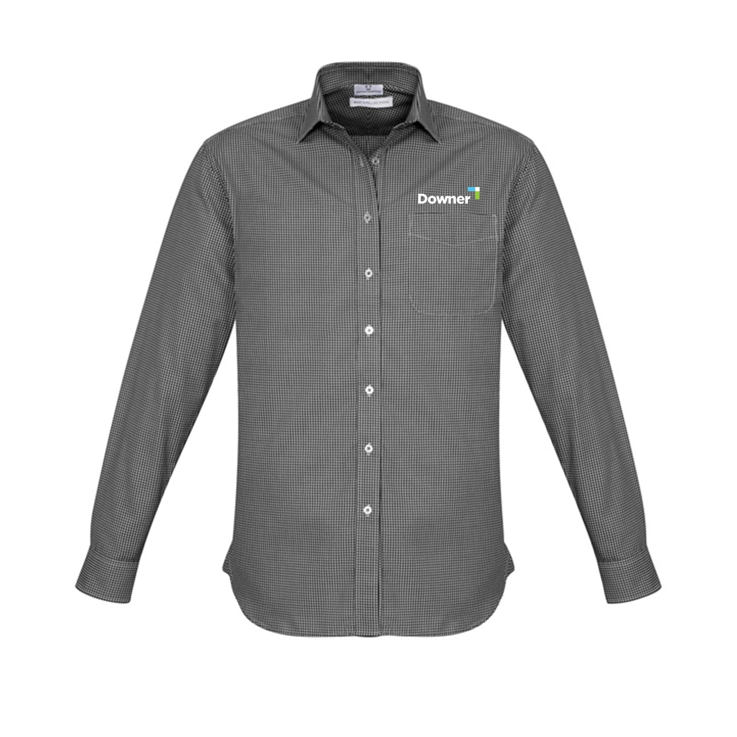 Mens Ellison Long Sleeve Shirt - BLACK