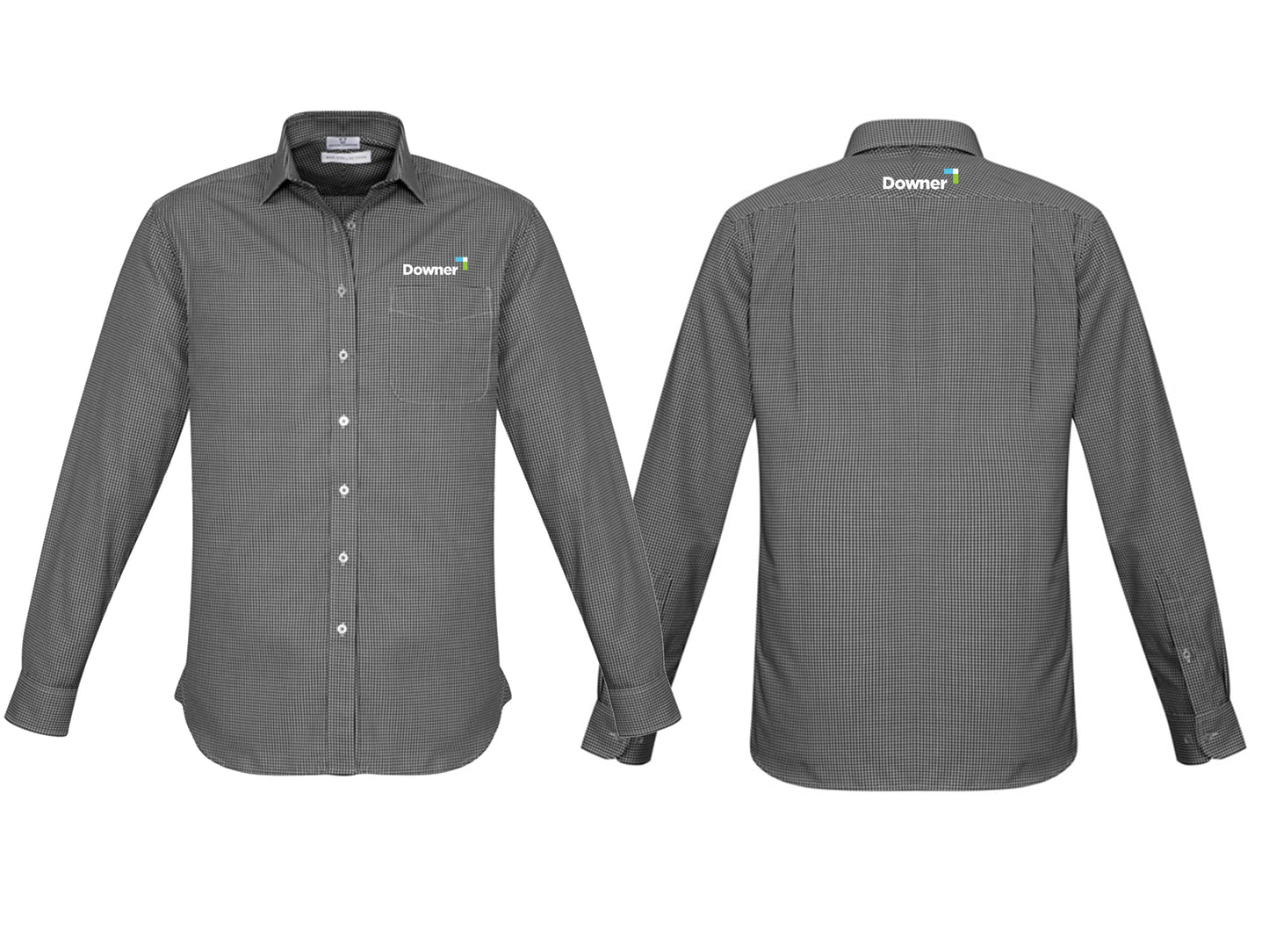 MENS ELLISON LONG SLEEVE SHIRT - BLACK