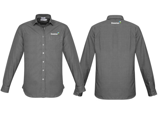 MENS ELLISON LONG SLEEVE SHIRT - BLACK
