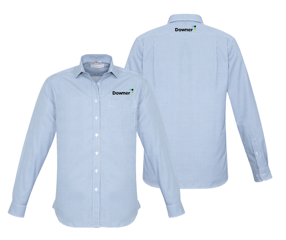 ELLISON MENS L-S SHIRT - BLUE