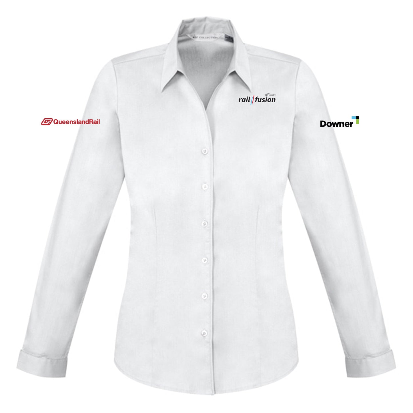 Womens Monaco Long Sleeve Shirt - WHITE