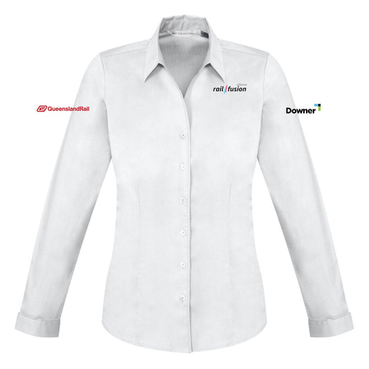 Womens Monaco Long Sleeve Shirt - WHITE