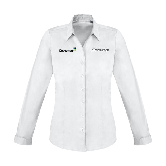Womens Monaco Long Sleeve Shirt - WHITE