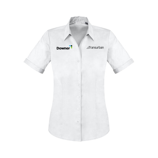 Womens Monaco Short Sleeve Shirt - WHITE